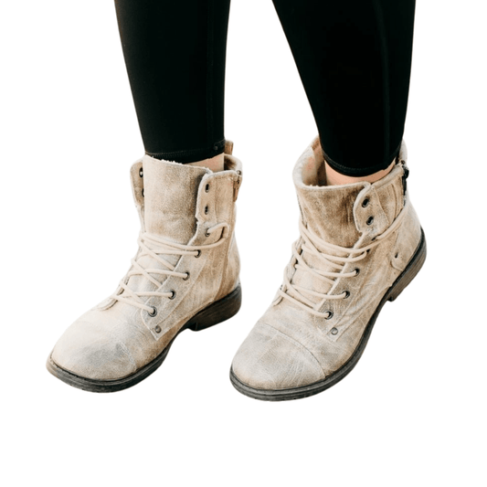 Kenia Boot in Cream - The Boutique Outlet