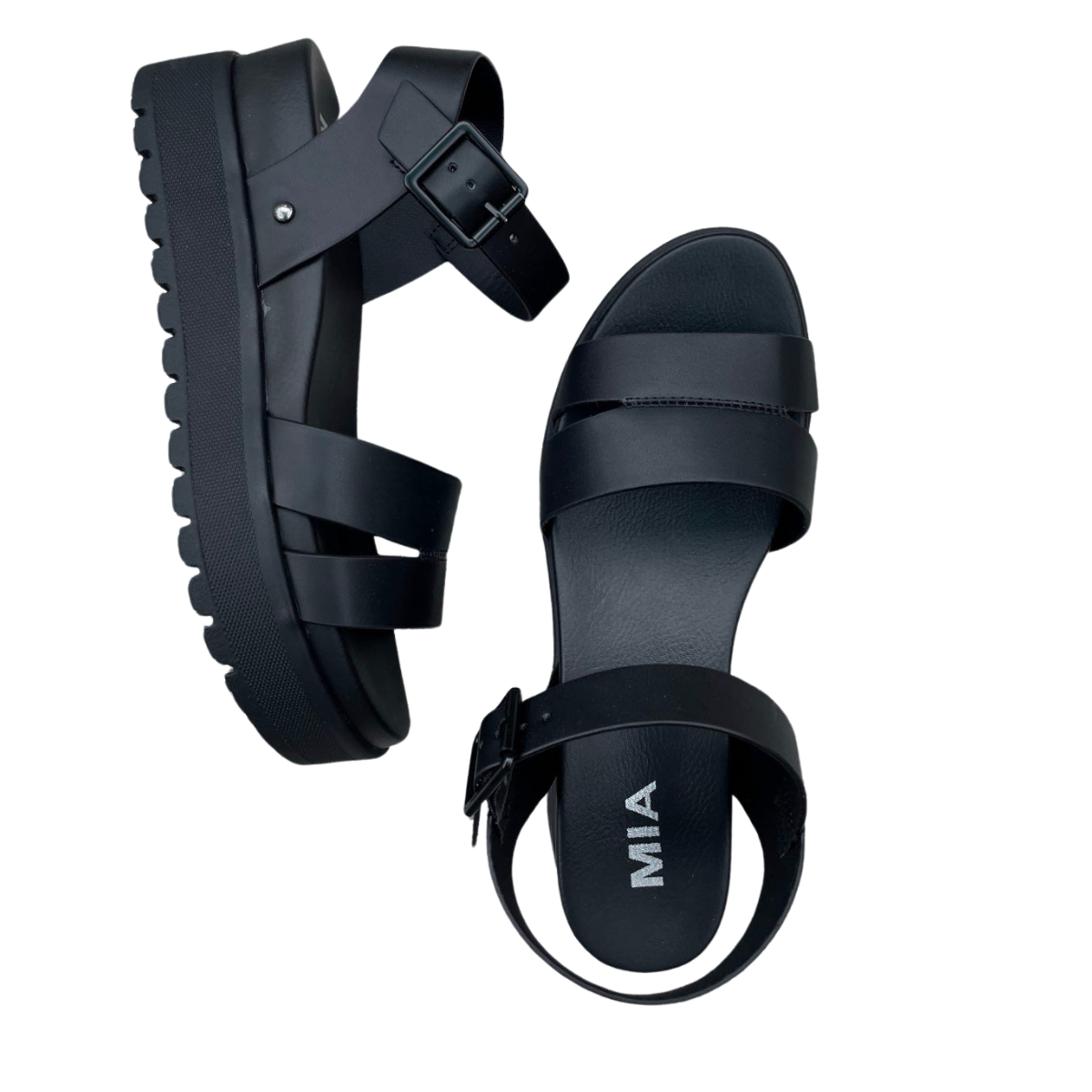Maya Platform Sandal in Black