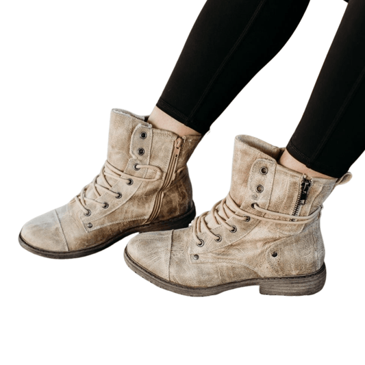 Kenia Boot in Cream - The Boutique Outlet